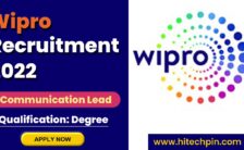 Wipro Lead Recruitment 2022 – Apply Online for Various Posts