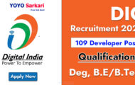 DIC Recruitment 2023 – Opening for 109 Executive Posts | Apply Online