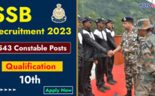 SSB Recruitment 2023 – Opening for 543 Constable Posts | Apply Online